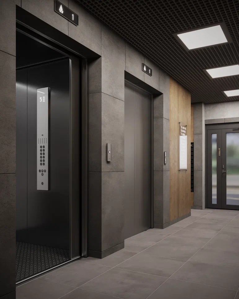 Лифтовой холл — вид 2